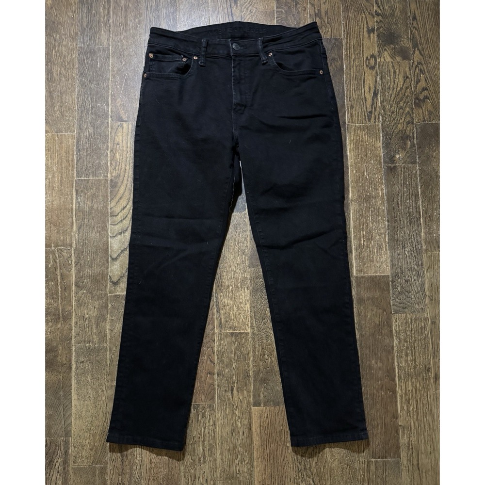 American Eagle Jeans Men's Size W34xL30 Airflex+ Black Low Rise Stretch